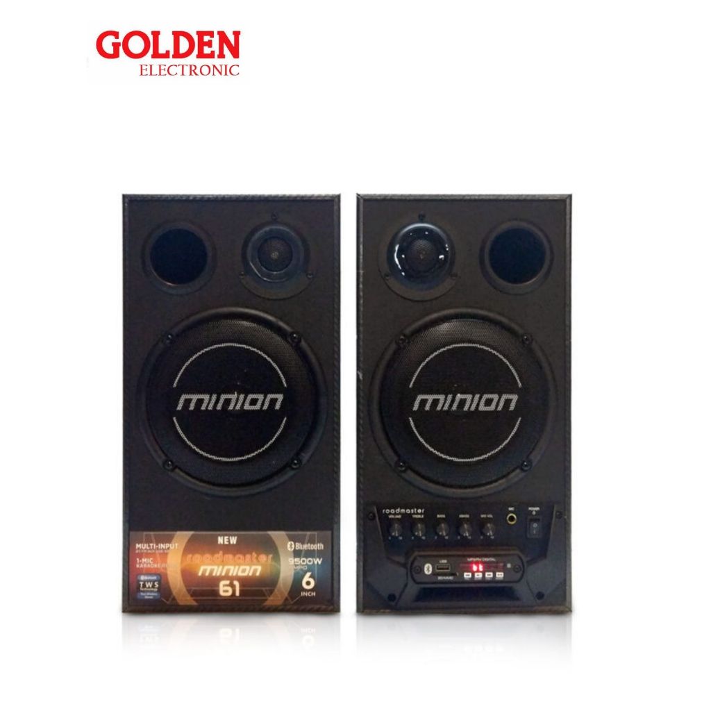 Roadmaster MINION 61 Speaker Aktif Bluetooth - Hitam