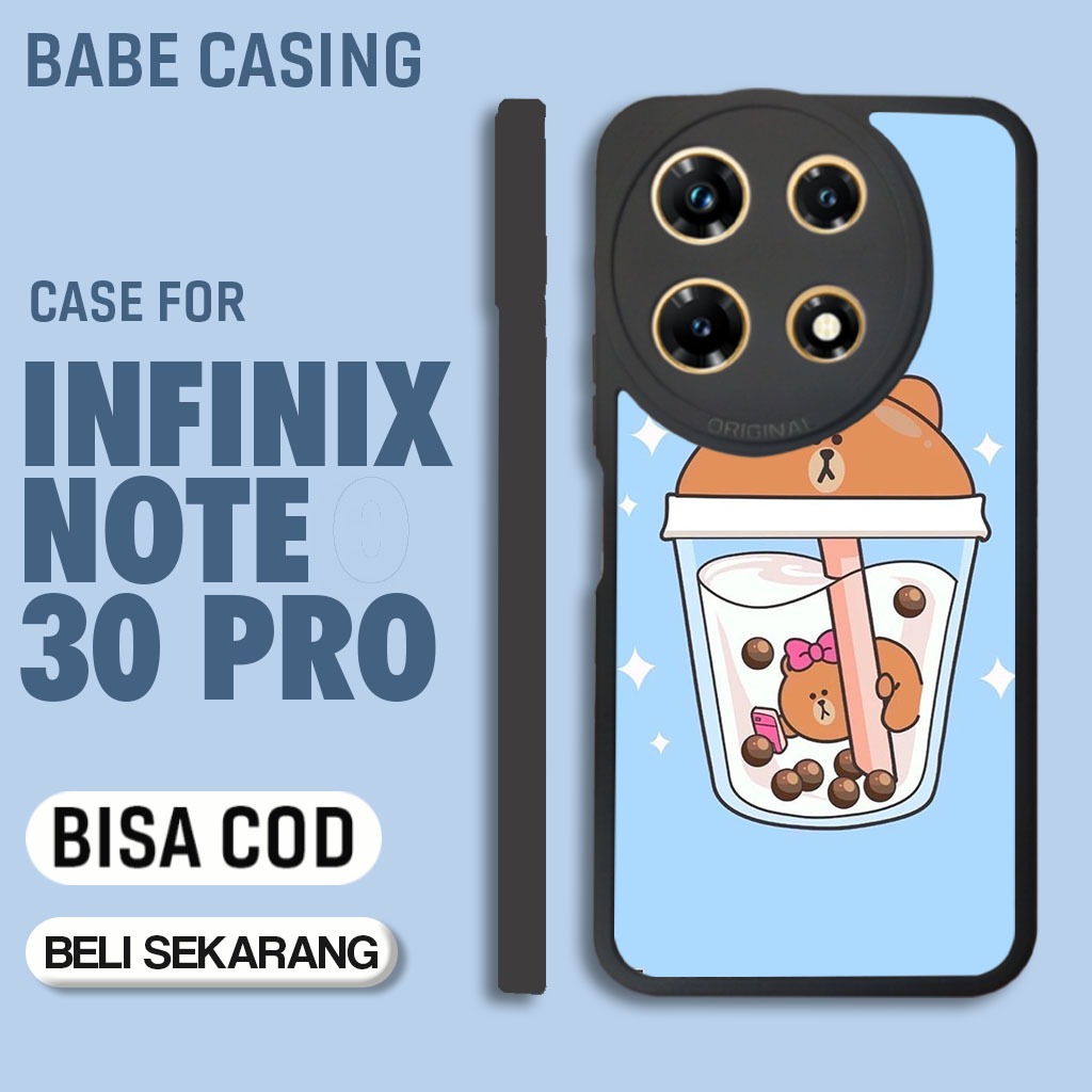 case hp infinix note 30 pro terbaru motif boba art aesthetic keren cowok keren lucu casing hp cewek 