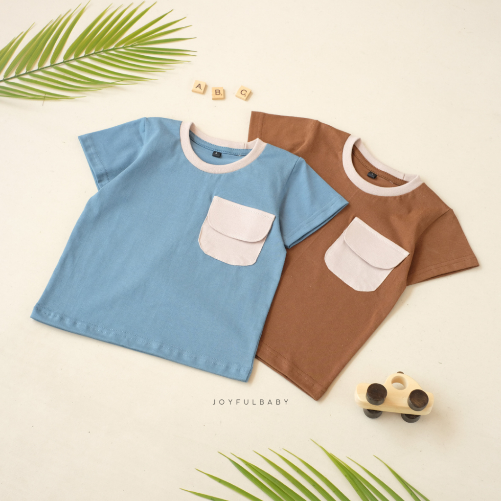 JOYFULBABY Kaos Anak Lengan Pendek Premium Unisex