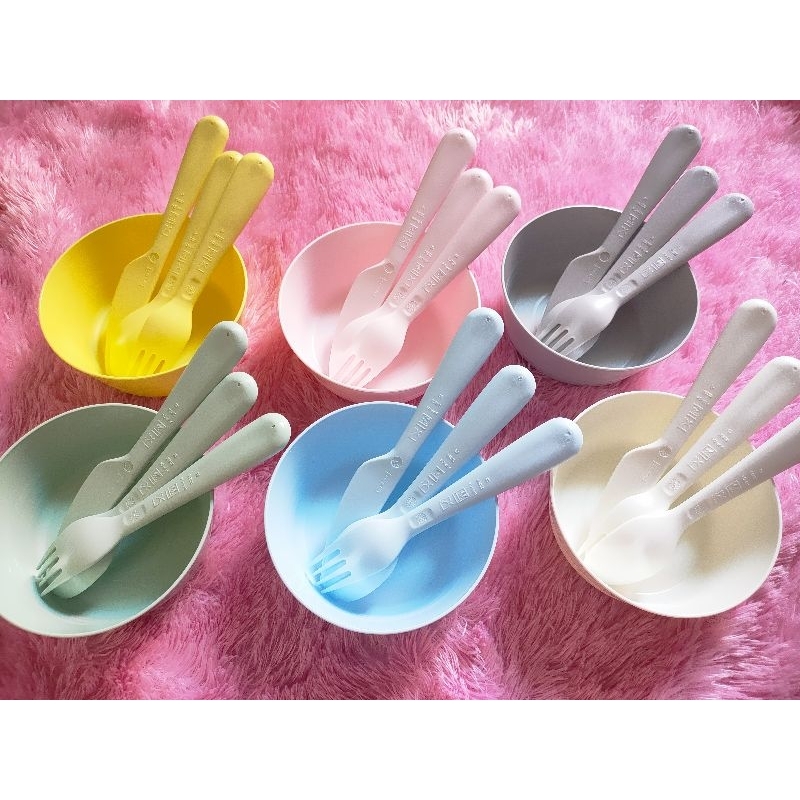 set mangkok sendok ikea mangkok mpasi bayi