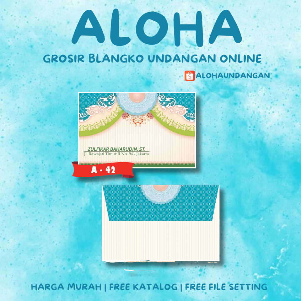 

AMPLOP KONDANGAN NIKAH FALAH A 42 50 PCS UKURAN KECIL | Aloha Undangan