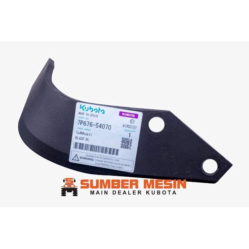 Pisau Rotari KRX 193 Kubota Blade R 7P676-54070
