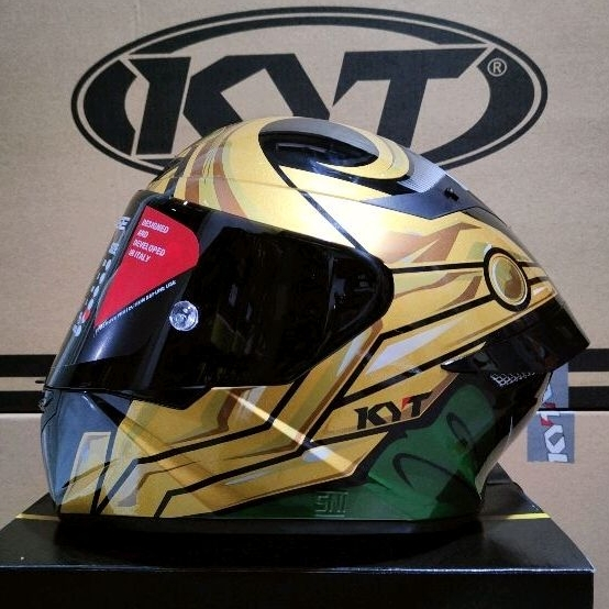 HELM KYT TT COURSE FLAT & PINLOCK MARVEL LOKI ( LIMITED EDITION)