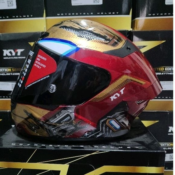 HELM KYT TT COURSE MARVEL IRON MAN (LIMITED EDITION) HELM KYT TTC