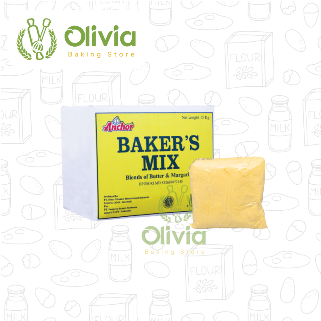 

Baker Mix Butter & Margarine Anchor / Mix Mentega & Margarin 1kg