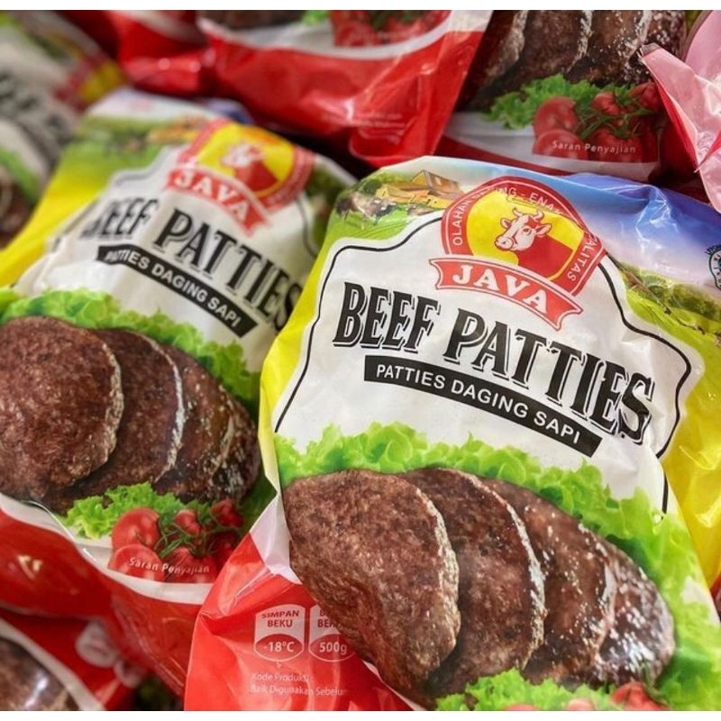 

beef patties|java beef patties|500gr|patties|beef daging sapi|beef|nuri fruits|aneka jajanan bandung