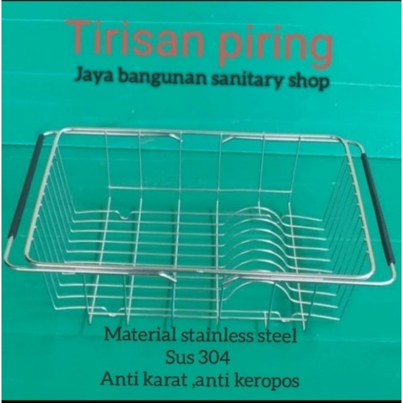 rak tirisan piring wastafel stainless/rak tirisan sayur