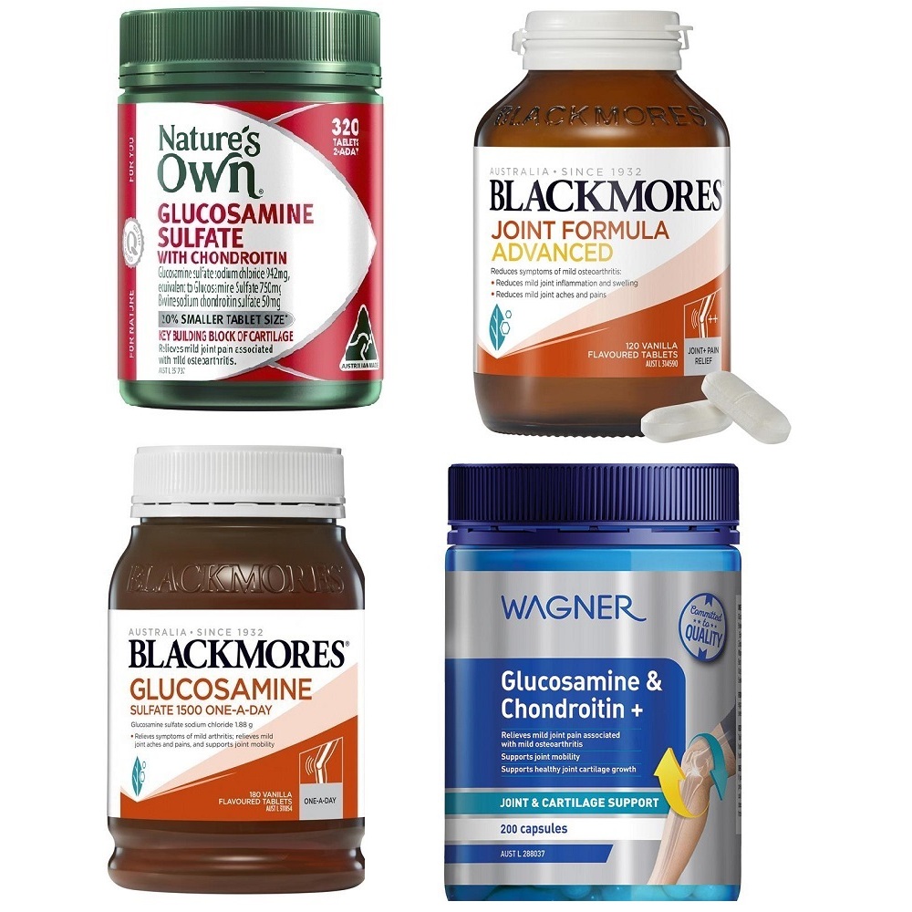 Nature's Own Glucosamine Sulfate + Chondroitin 320 Tablets/Wagner Glucosamine/Blackmores Joint formu