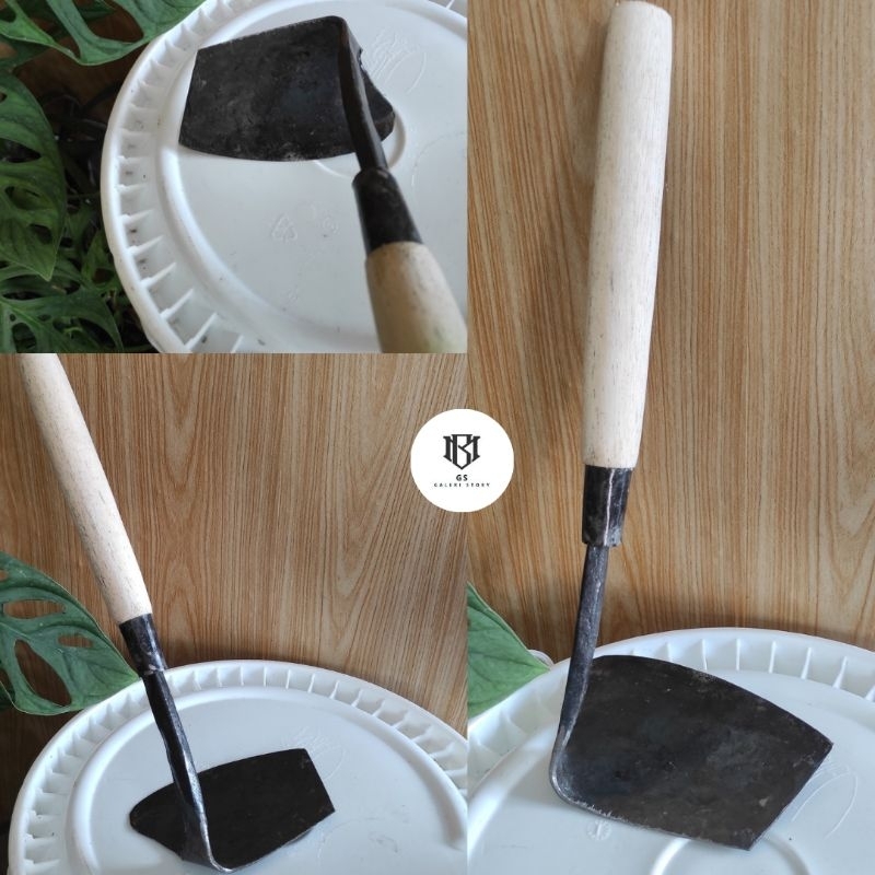 CANGKUL KECIL PEMBERSIH RUMPUT/ WANGKIL MIRING PERALATAN KEBUN