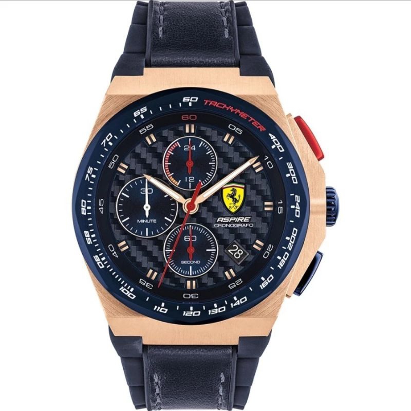 JAM TANGAN PRIA FERRARI 0830793 CHRONOGRAPH ORIGINAL