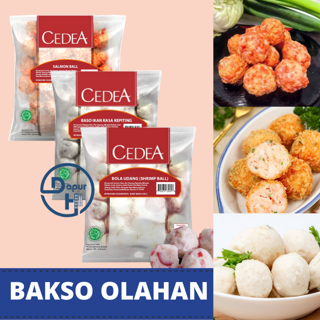 

CEDEA Salmon Ball Shrimp Crab 500 g Halal | Baso Kepiting Udang--