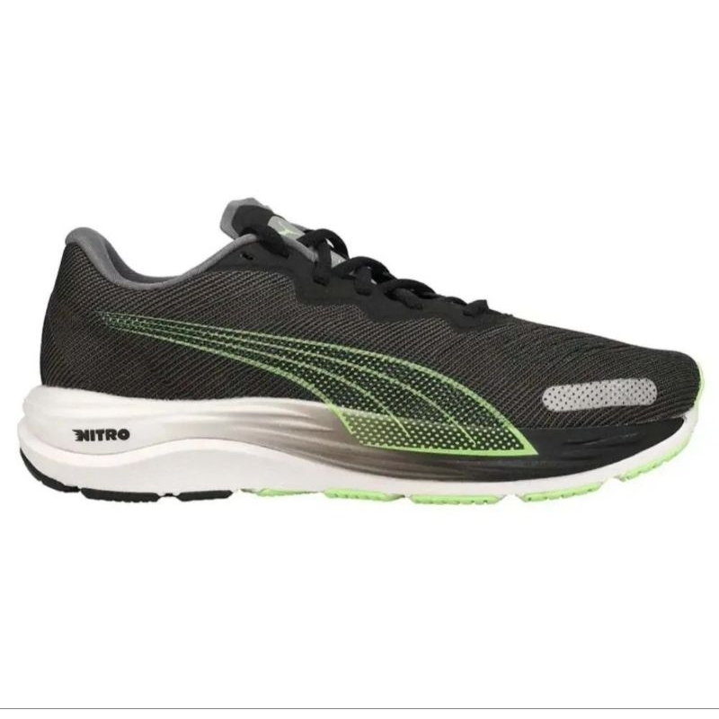 Puma Velocity Nitro 2 Men Running Shoes - Puma Black/Fizzy Lime