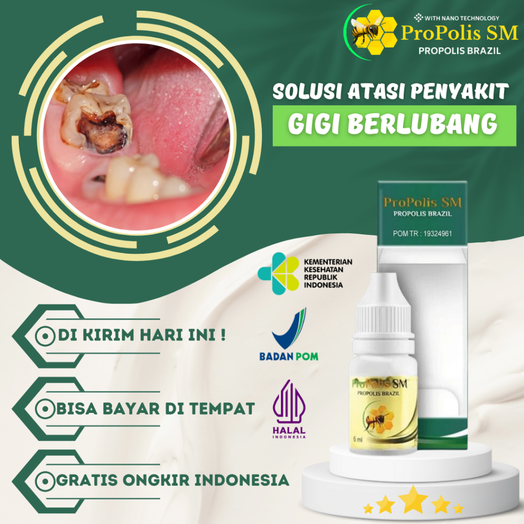 Obat Sakit Gigi, Gigi Berlubang, Gigi Keropos, Nyeri Linu Bau Mulut Tak Sedap Bisa Untuk Anak Dan De