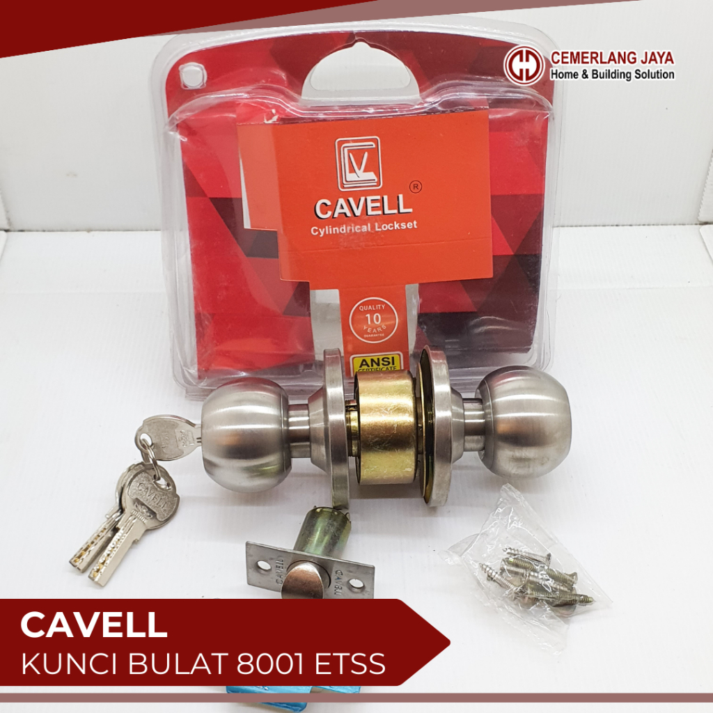 CAVELL - KUNCI BULAT 8001 ETSS - PINTU RUMAH & KAMAR