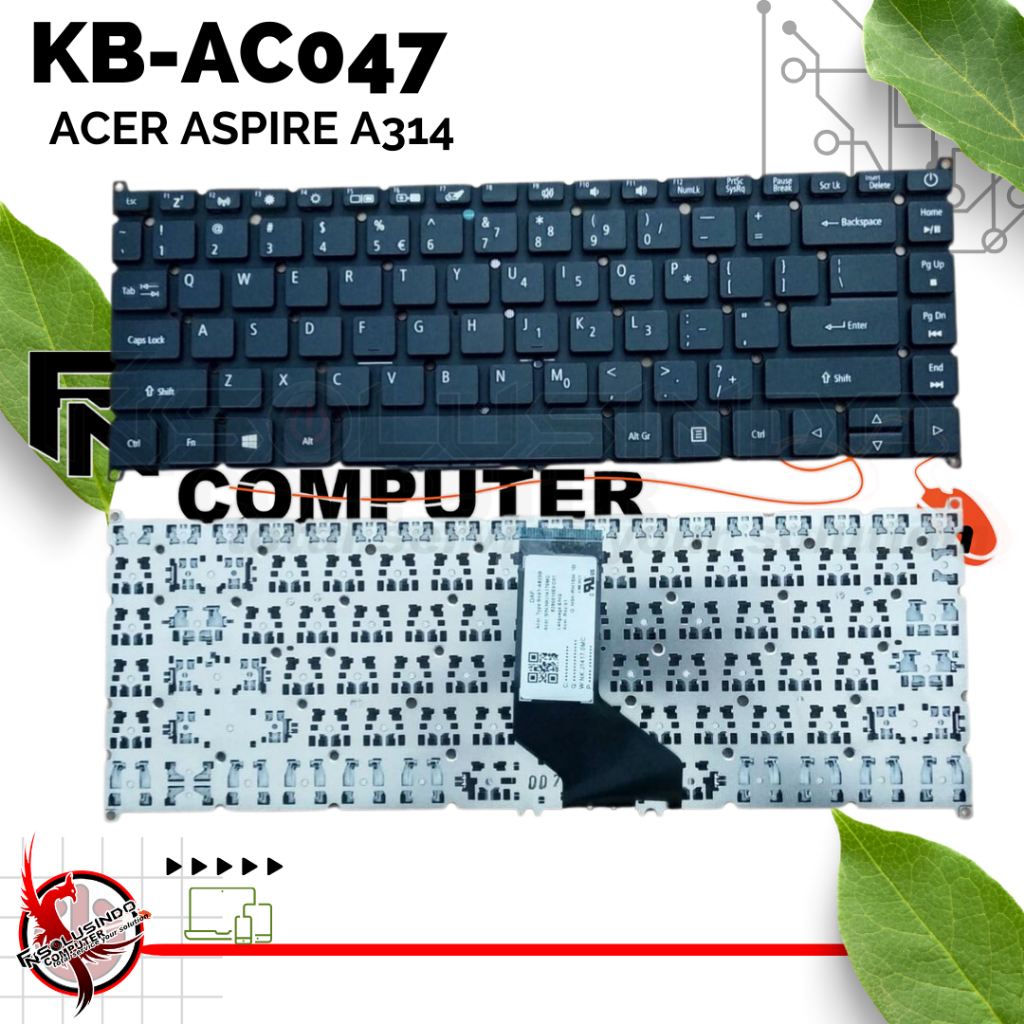 Keyboard Acer Aspire 3 A314 A314-21 A314-41 33 31 A514 A514-52 A514-53