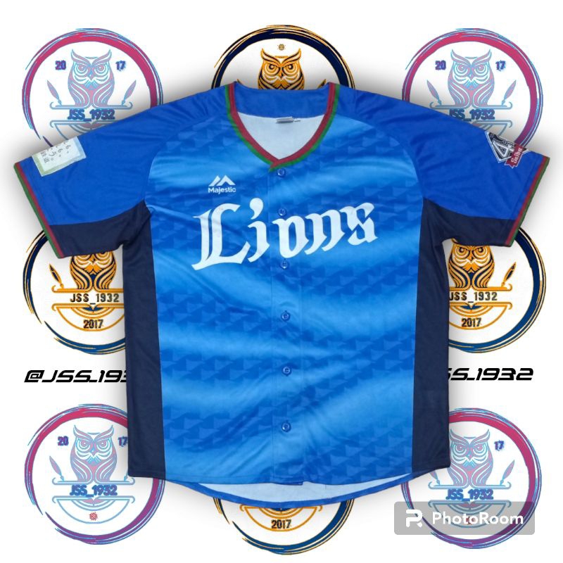 Jersey Baseball SAITAMA SEIBU LIONS 40th Kit ORIGINAL Murah Retro Vintage Rare Olahraga Baseball - L