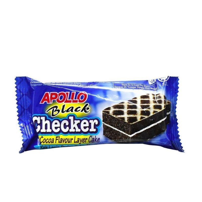 Apollo black Checker Malaysia eceran atau satuan 18gram/pcs