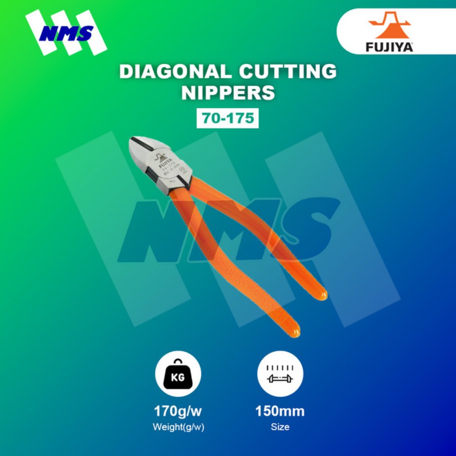 Tang Potong FUJIYA 70-175 Diagonal Cutting Nippers Japan