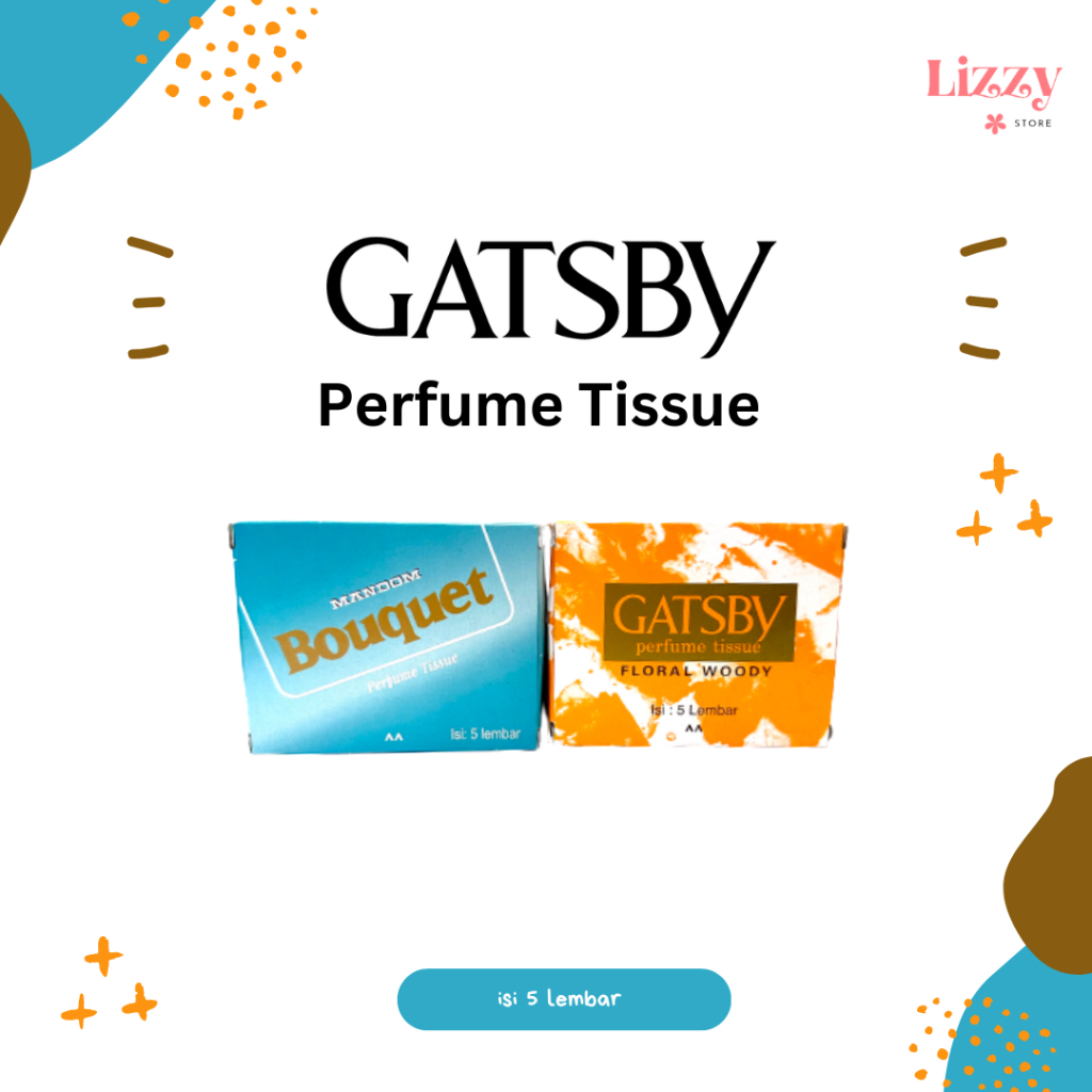 Tisu Parfum Gatsby Mandom Bouquet Perfume tissue Box isi 5 lembar