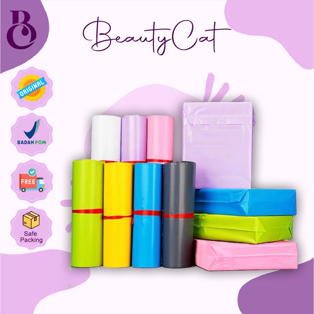 

Beautycat - Polymailer Plastik 20X30CM Packing LDPE Glossy Isi 100PCS | Plastik Packing Paket