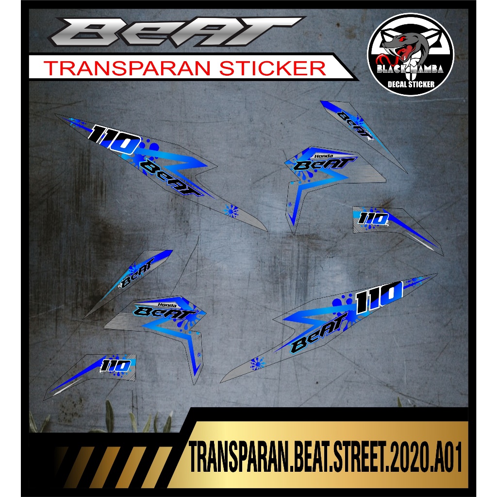 TRANSPARAN STRIPING BEAT STREET 2020 LIST VARIASI TRANSPARAN BEAT STREET 2020 A01