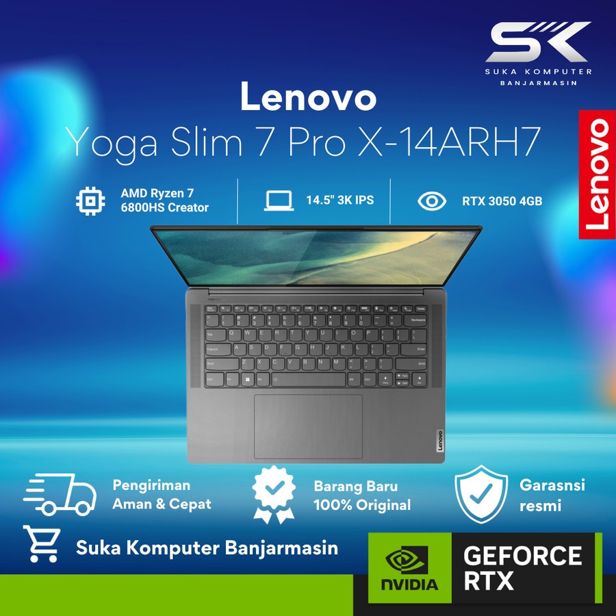 Lenovo Yoga Slim 7 ProX-14ARH7/RTX3050/AMD Ryzen 7-6800HS/32GB/1TB SSD