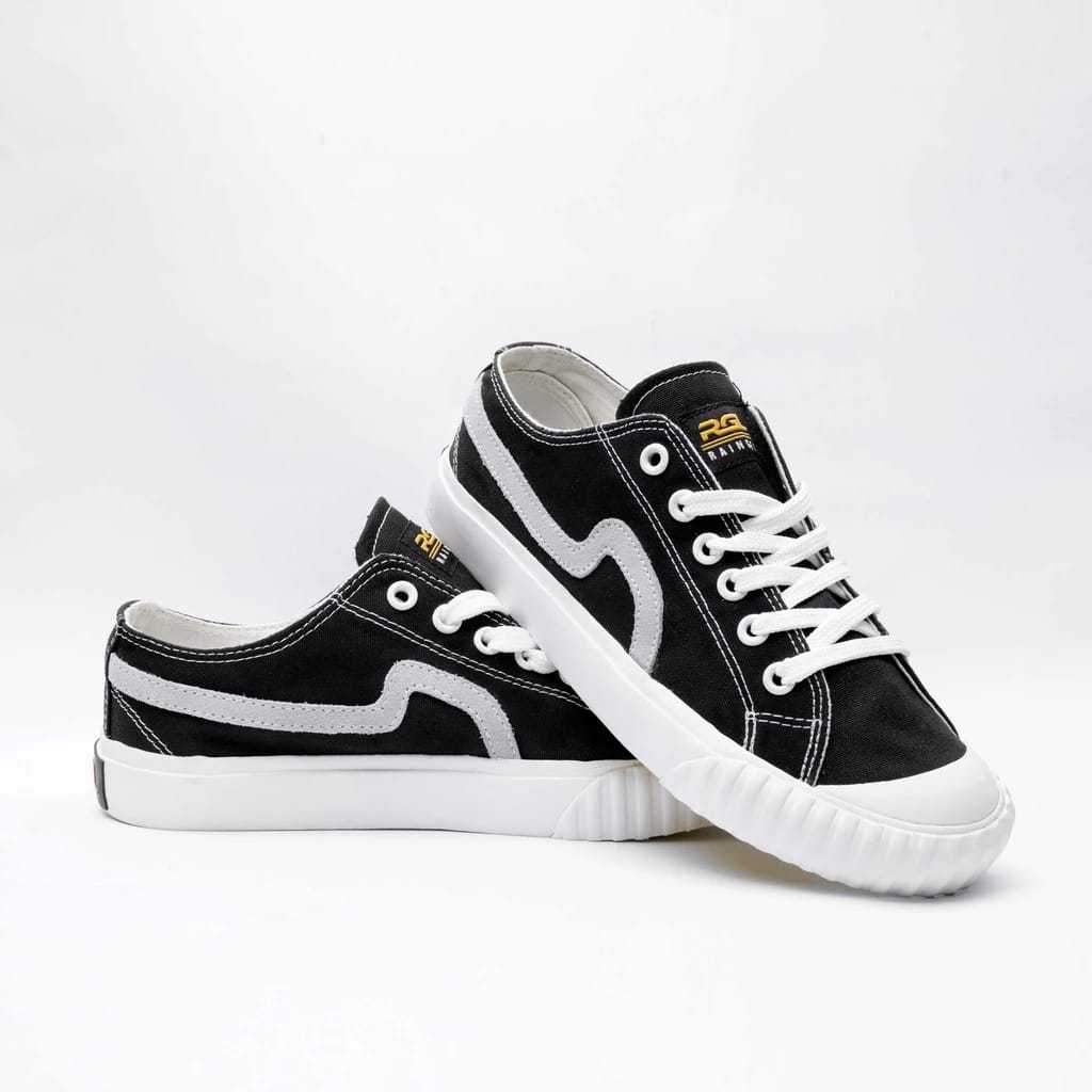 RAINGEL Sepatu Lokal Soka 1/White Black by TAKANA ONLINE