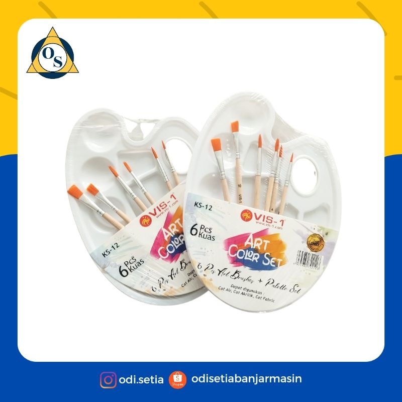 

KUAS SET+PALET VIS-1 KS-12