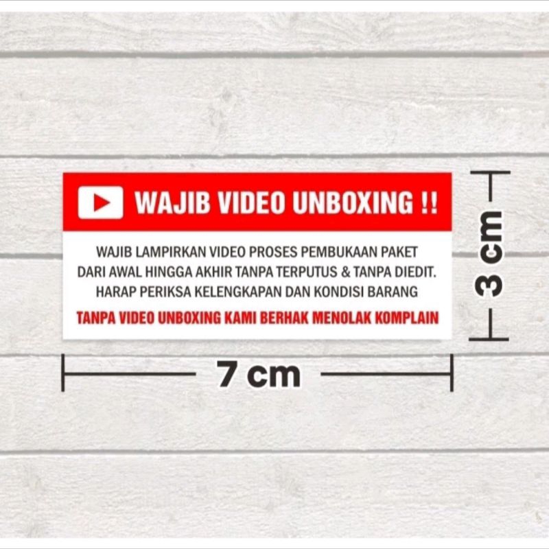 

Mi Stiker Wajib Unboxing Roll isi 500 PCS Video FRAGILE
