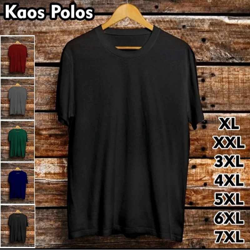 Obral Kaos Polos Pria Kaos Distro Kaos Oblong 3 pcs 100rb