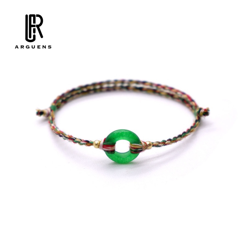 Gelang Koin Batu Giok Asli - Natural gemstone