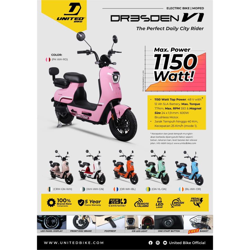 Sepeda Listrik United Dresden V1