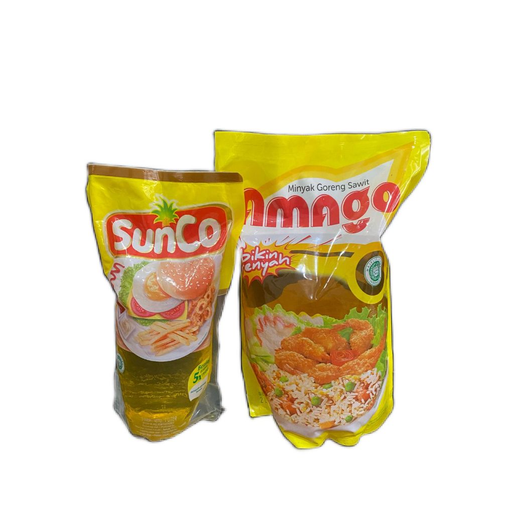 

paket sembako (Minyak Goreng Amago 2L & minyak goreng Sunco 1 Liter)