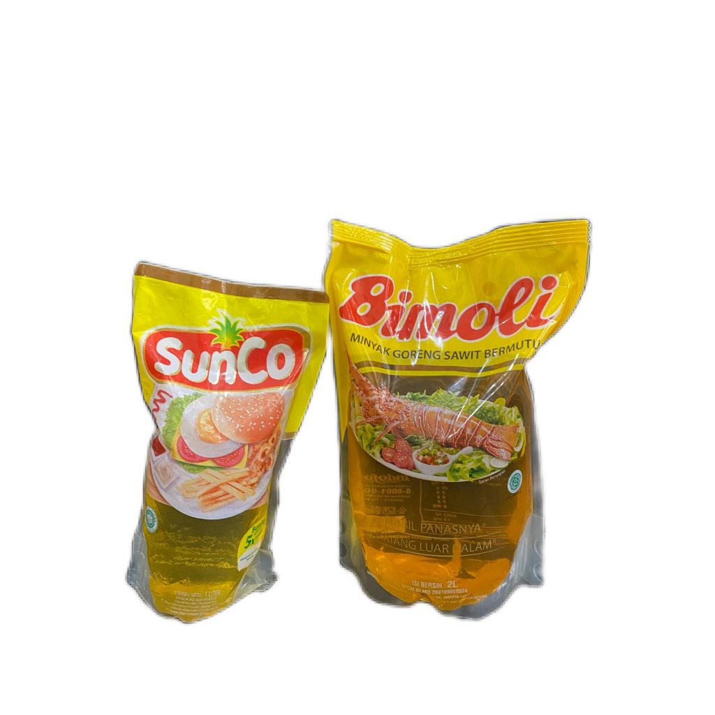 

paket sembako (Minyak Goreng bimoli 2L & minyak goreng Sunco 1 Liter)