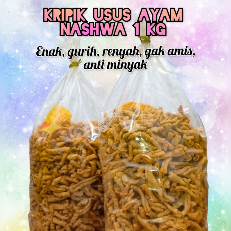 

Kripik Usus Ayam Nashwa 1 KG FREE PACKING BUBBLE WRAP