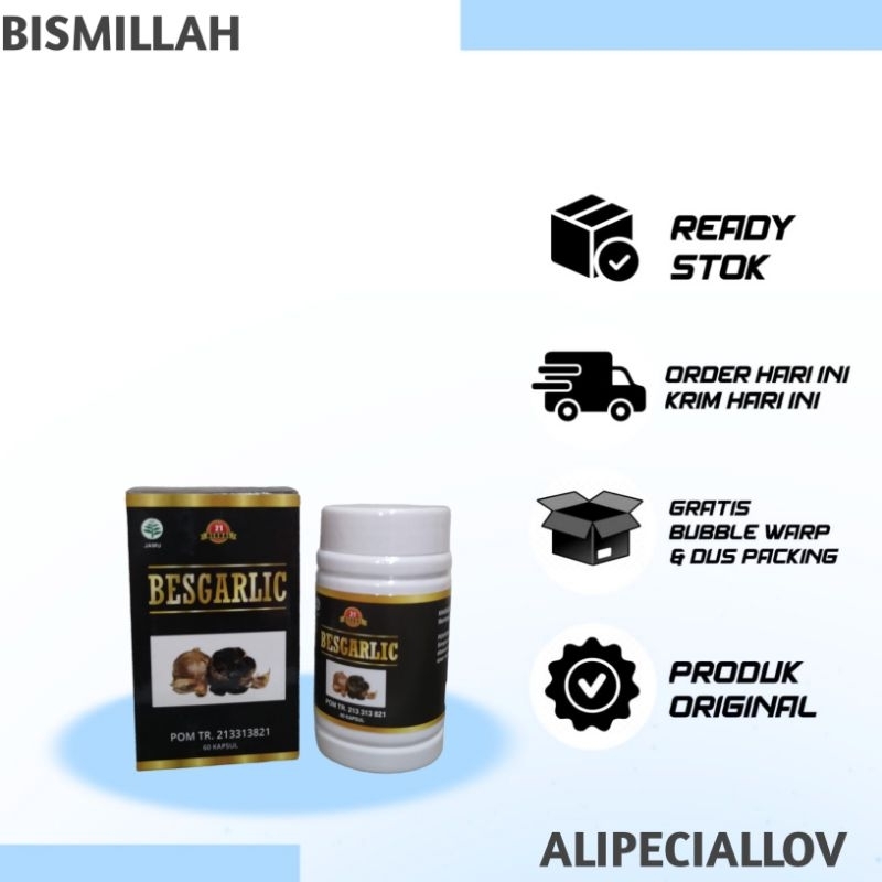 Kapsul Black Garlic Kapsul Bawang Hitam Tunggal Besgarlic