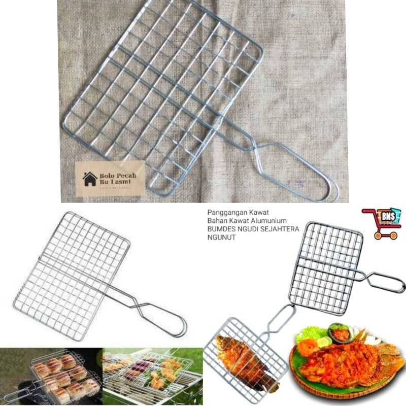 Alat panggang jepit besi / alat panggang serbaguna