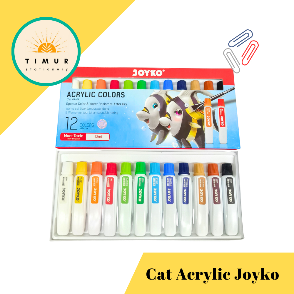 

Cat Akrilik Joyko 12 Warna / Acrylic Color Joyko ACC-12ML