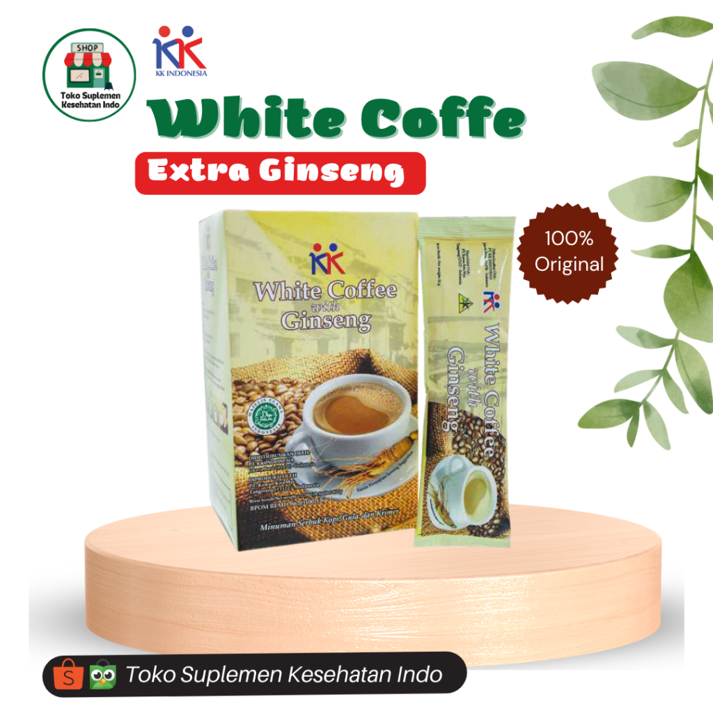 

1 Box White Coffee with Ginseng Kopi Gingseng Herbal KK Indonesia