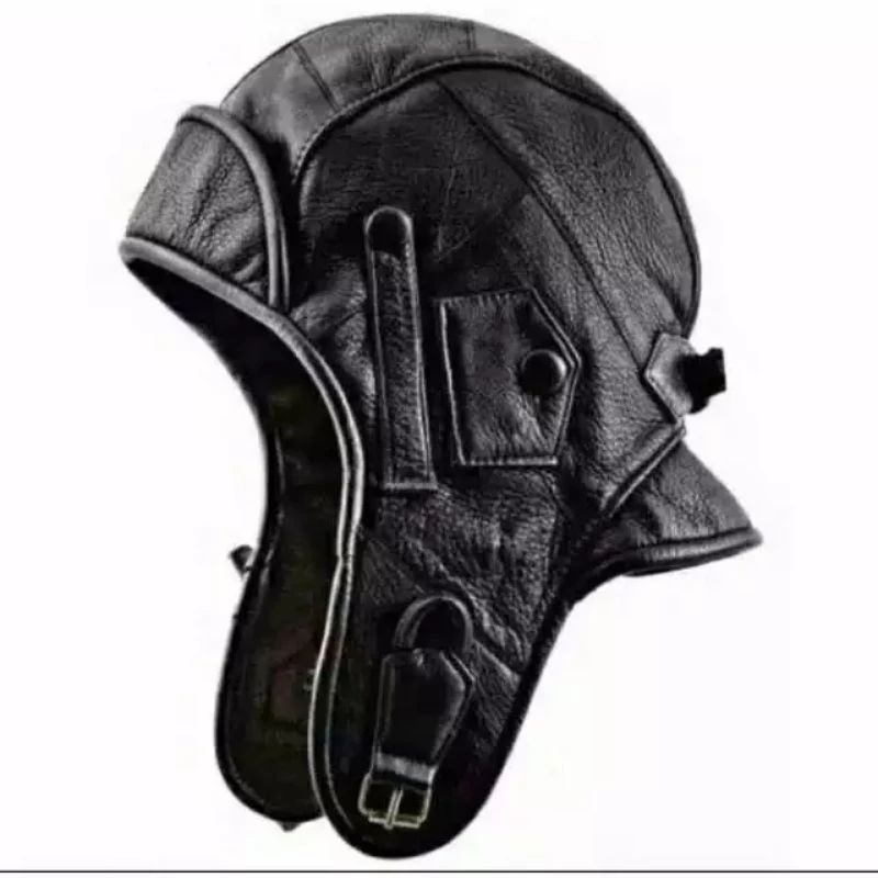 Topi Snoopy Pilot Kulit Asli - Topi Mancing