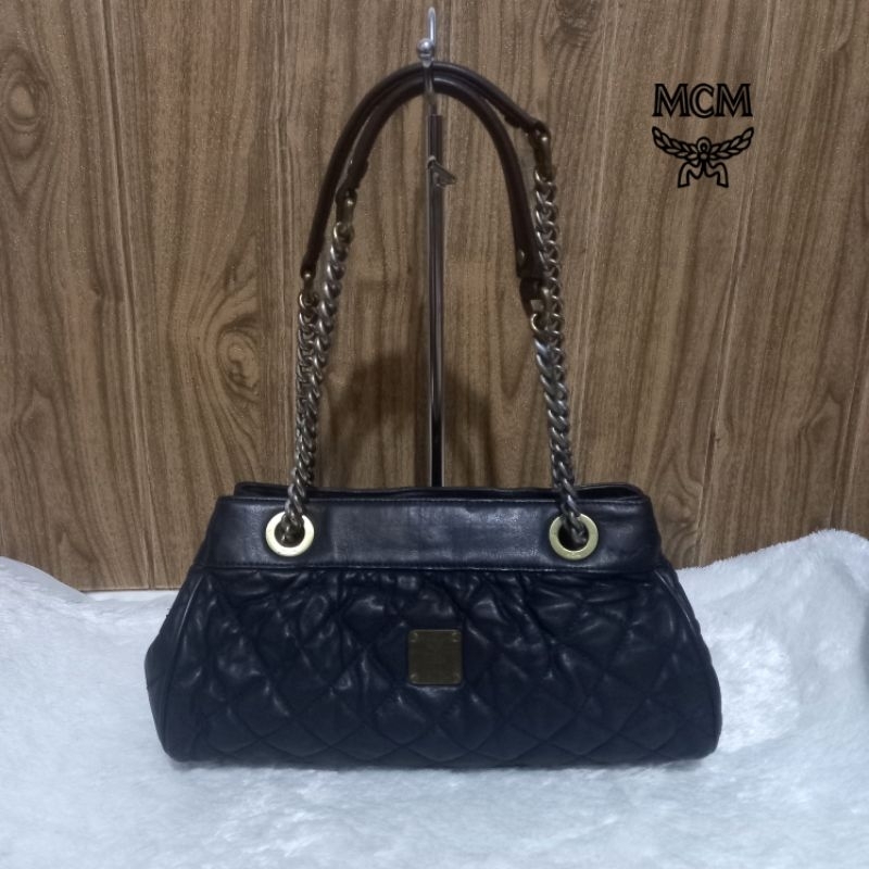 MCM* Bag - Tas MCM* Kulit - Tas Kulit Asli - Sling Bag Wanita - Tas Shoulder Bag Kulit Mantul