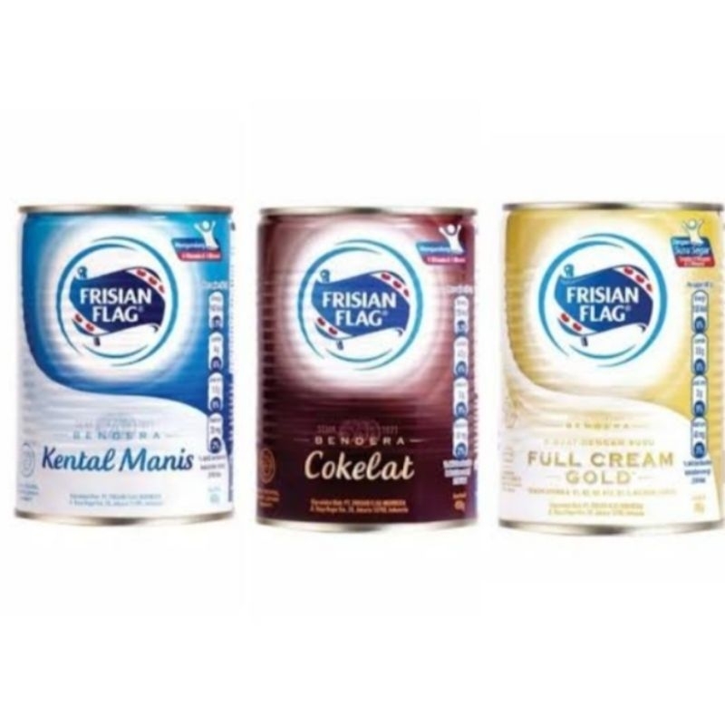

SUSU FRISIAN FLAG Putih-coklat-gold susu kental manis susu bendera 490gram