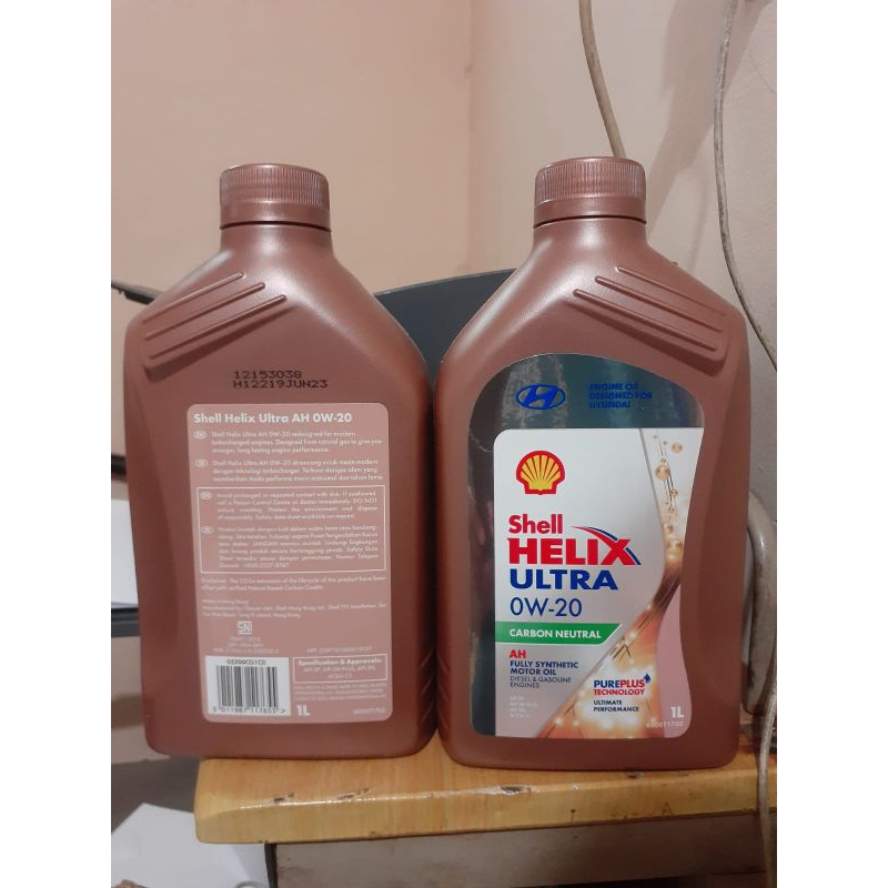 Shell helix ultra sae 0w20 carbon neutral api SP SN plus original 100%