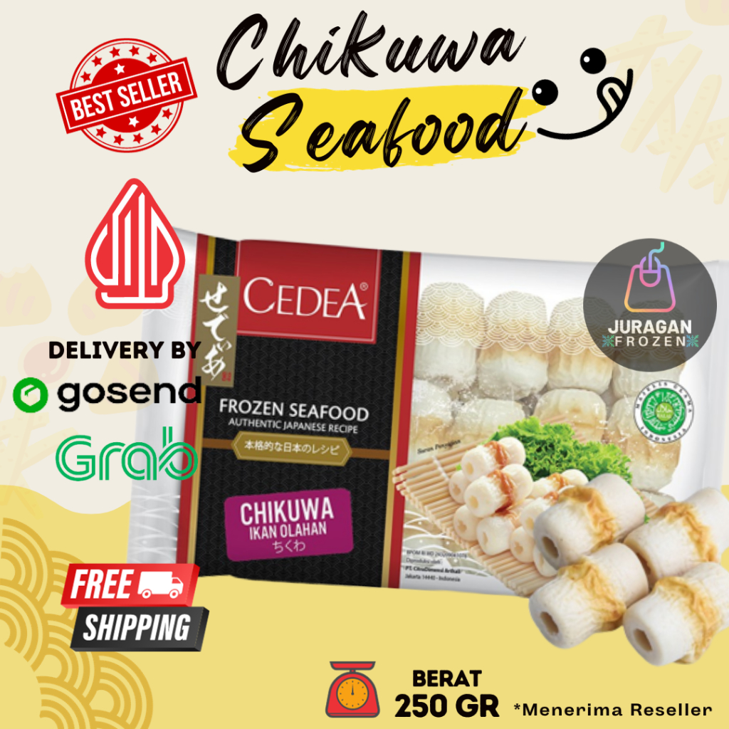 

CEDEA CHIKUWA MINI JUMBO BAKAR MURAH 250GR FROZEN