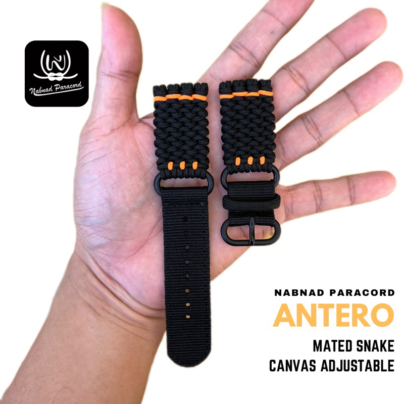 NABNAD Tali Strap Jam Tangan Paracord Survival Antero Paracord Mated Snake