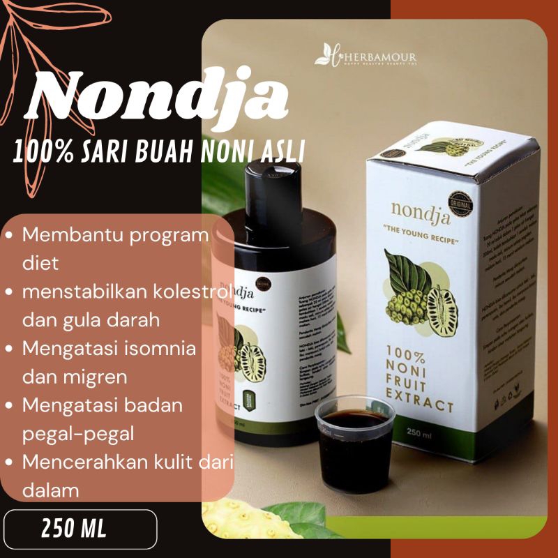 

Nondja 100% Sari Buah Noni Asli By Herbalov Herbamore Herbal Alami Dari Sari Buah Mengkudu Morinda Citrifolia Minuman Kecantikan Dan Kesehatan Banyak Tinggi Manfaat Menurunkan Kolestrol dan Diabetes Membantu Menurunkan Berat Badan Diet