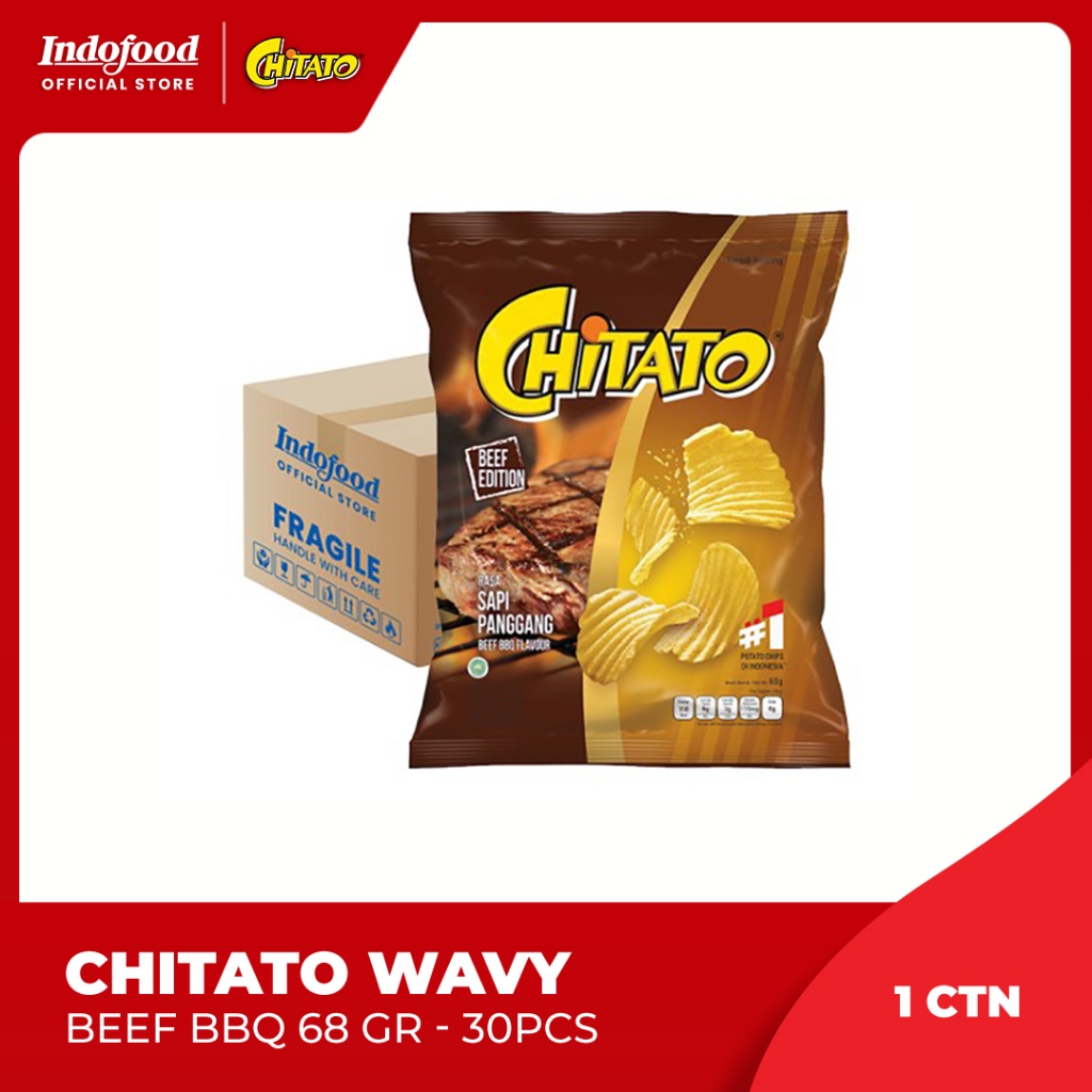 

1 ctn - Chitato Wavy Beef BBQ 68 gr