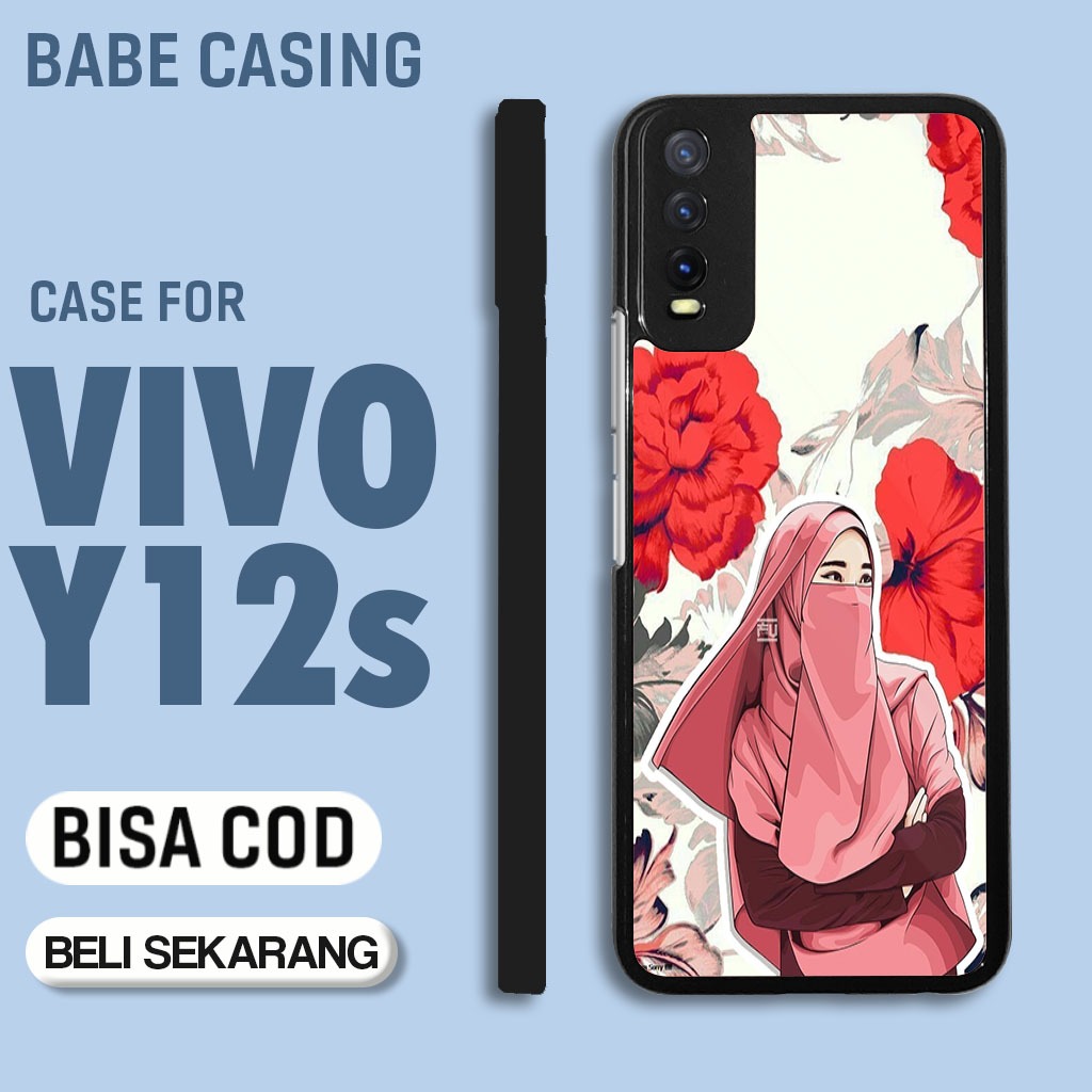 case hp vivo y12s y20 y20s terbaru aesthetic hijab muslimah cute keren cowok keren lucu casing hp ce