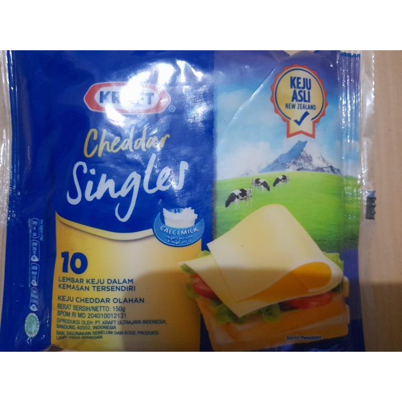 

Kraft Cheddar singles 150 gr