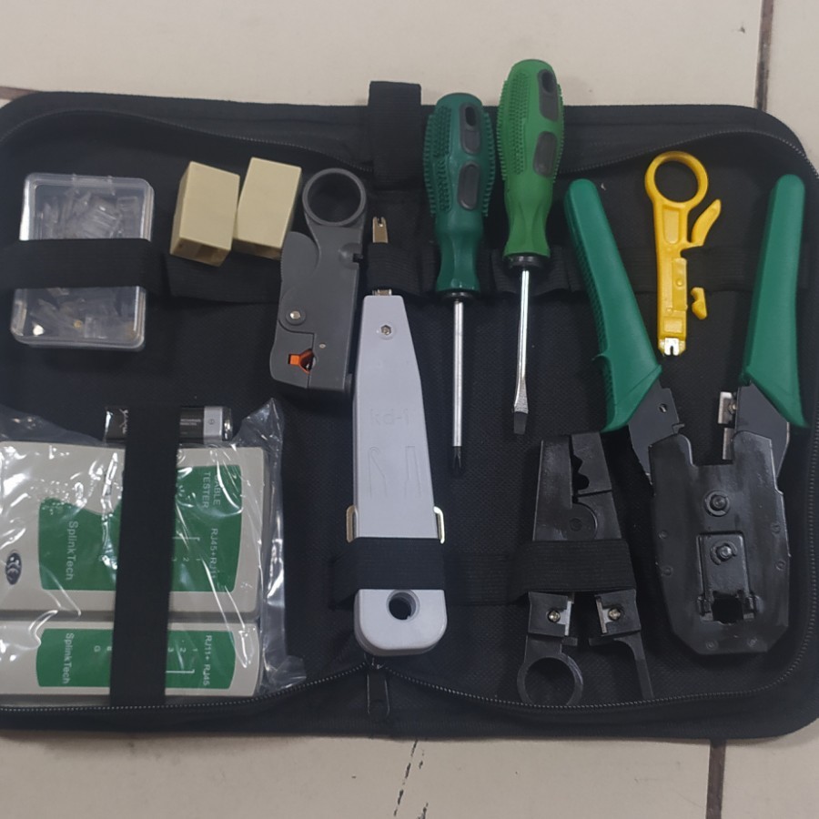 Networking toolkit set 7 in 1 LAN tool set and tester puwe1to Segera Dapatkan